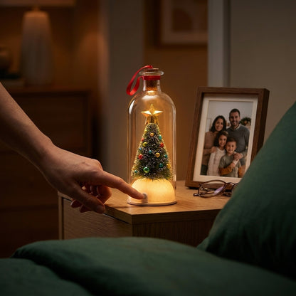 Message tree glowing on a nightstand