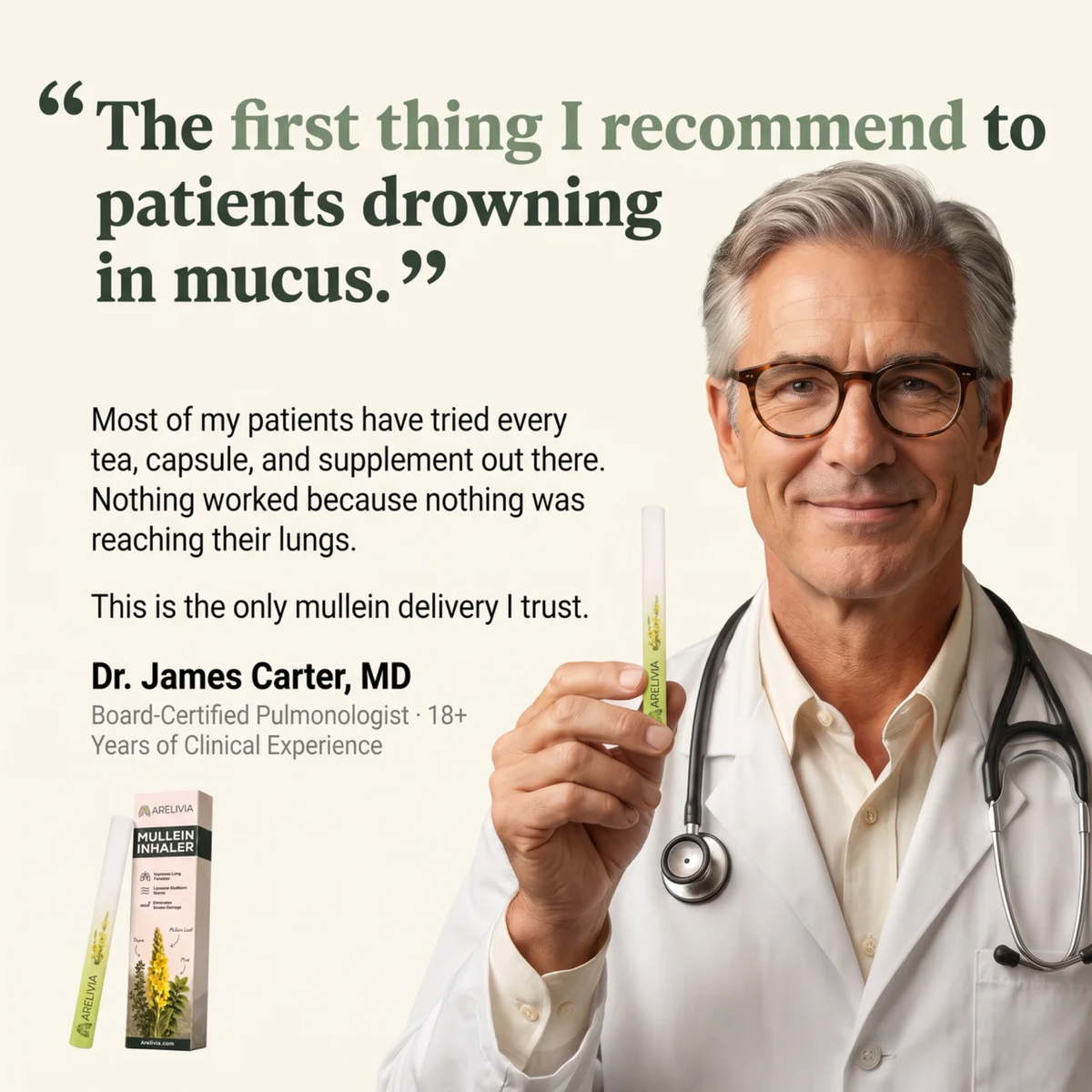 Lung Reversal System — Mullein Herbal Lung Support